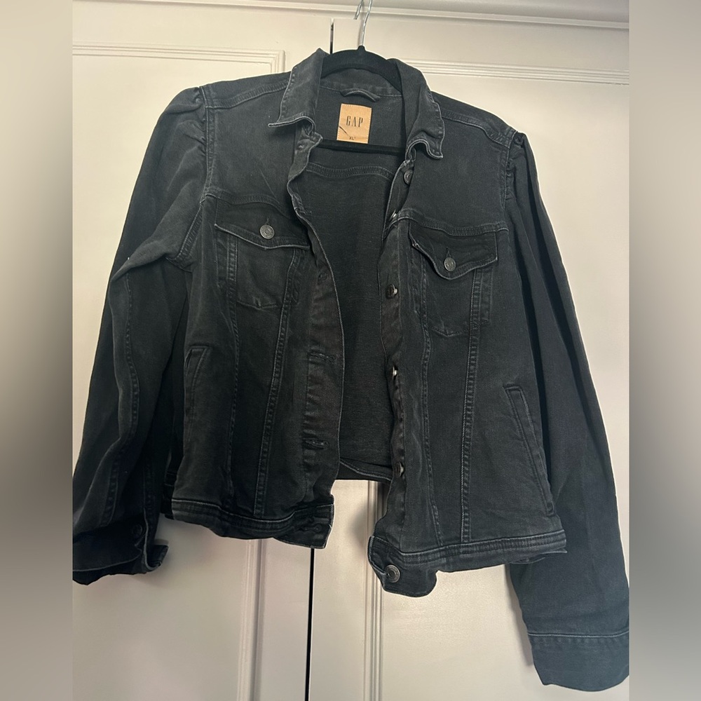 Gap Denim Jacket with Puff Sleeve Detail